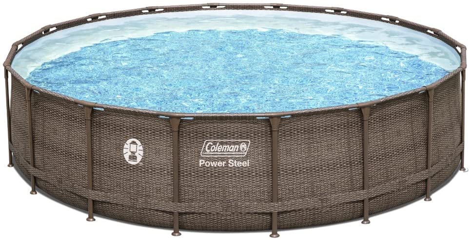 Coleman 18' x 48 Power Steel Frame Above-Ground Swimming Pool Set