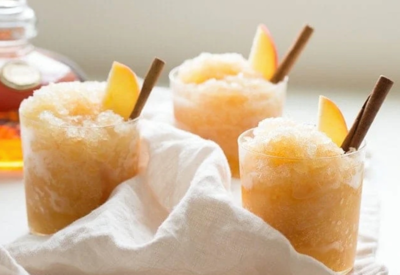 Apple Cider Bourbon Slush