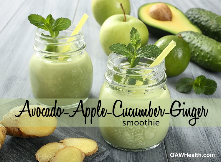 Avocado Apple Cucumber & Ginger by oaw health