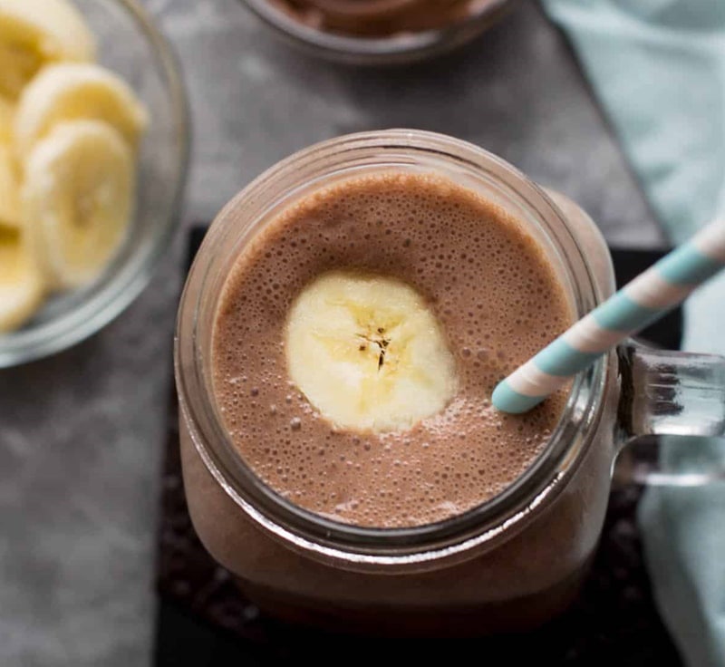 Banana nutella smoothie