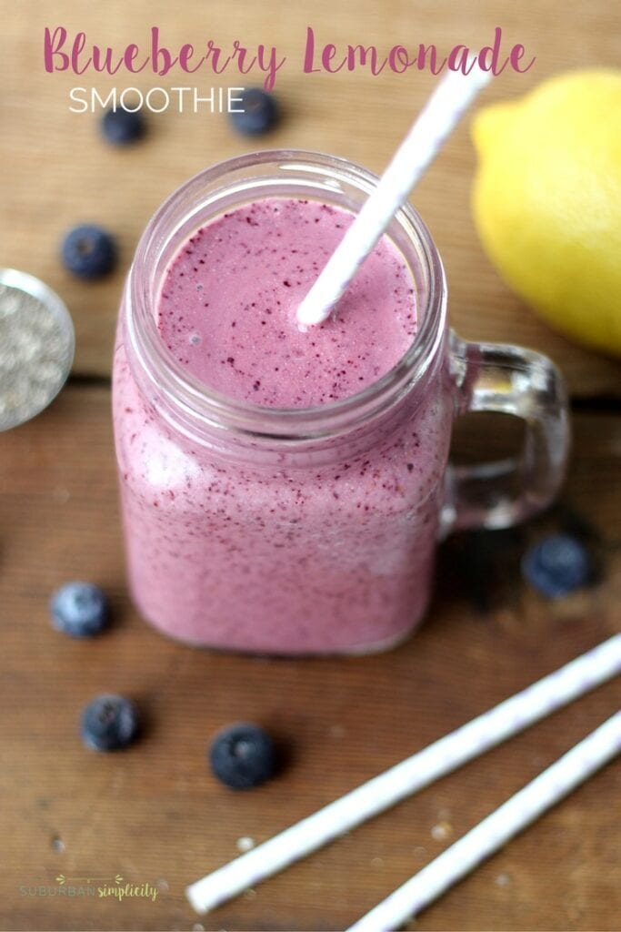 Blueberry Lemon Smoothie by suburban simplicity
