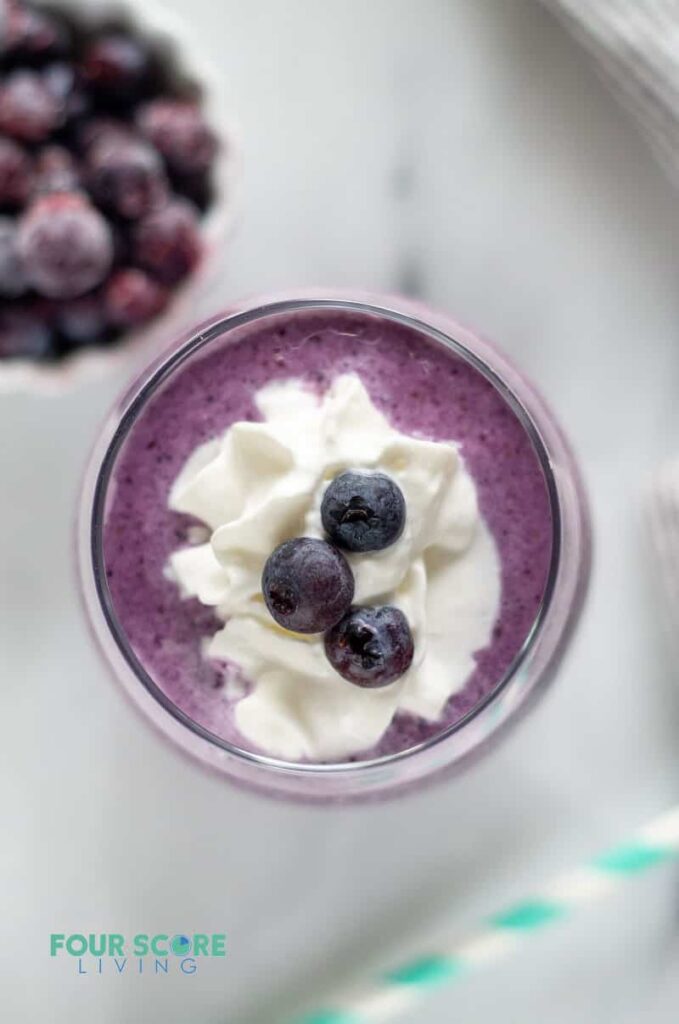 Keto Berry Smoothie by four score living