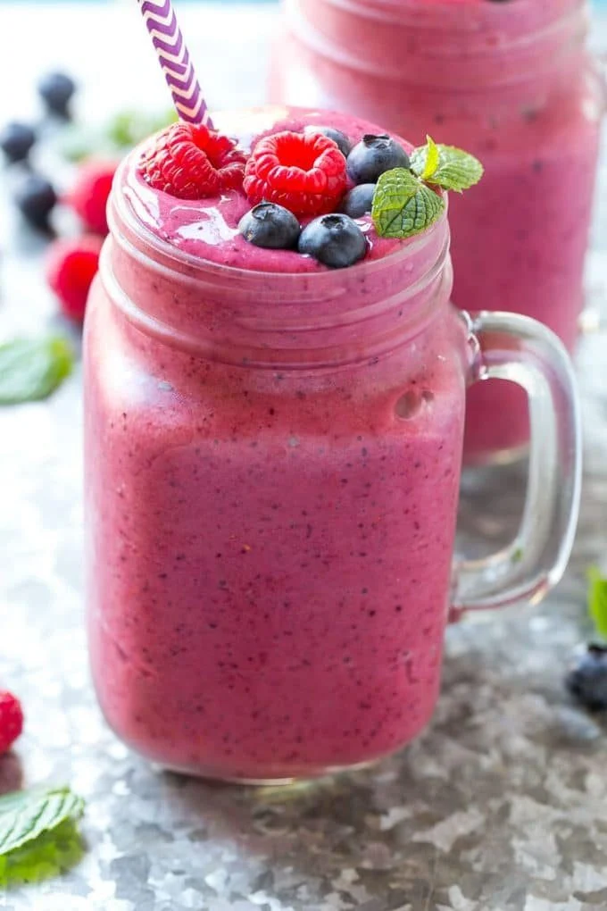 Mixed Berry Smoothie by dinner at the zoo