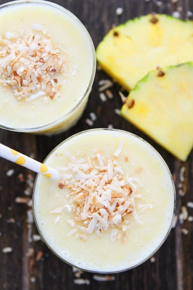 Pineapple Coconut Smoothie by two peas and heir pod