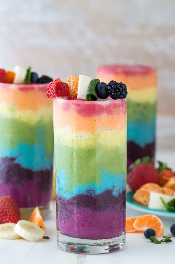 Rainbow Smoothie by the first year blog