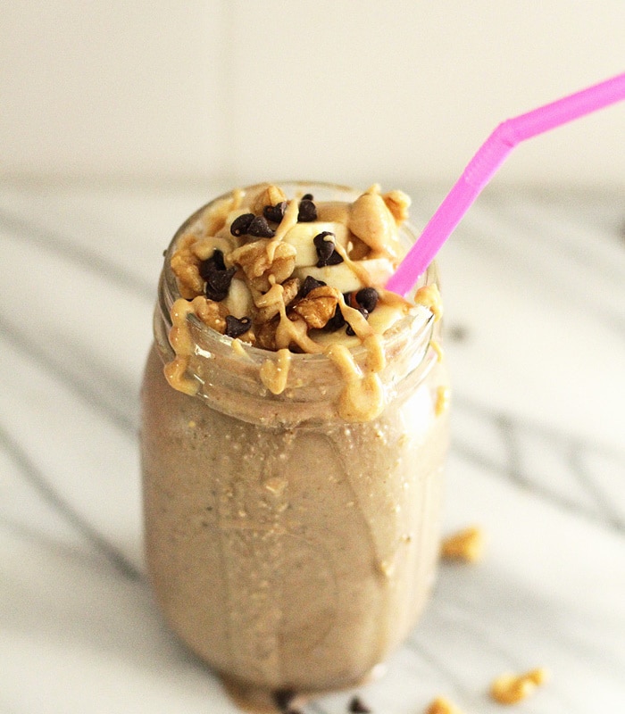 caffienated breakfast smoothie