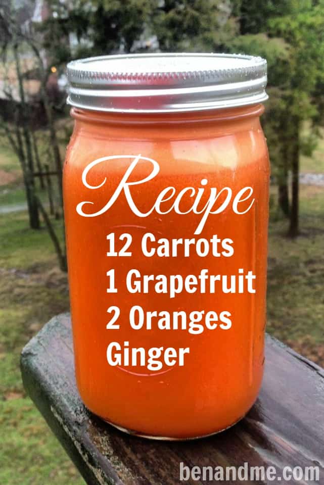 Carrot Grapefruit Orange & Ginger Juice- benandme