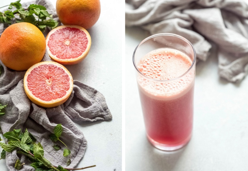 Grapefruit Mint Juice