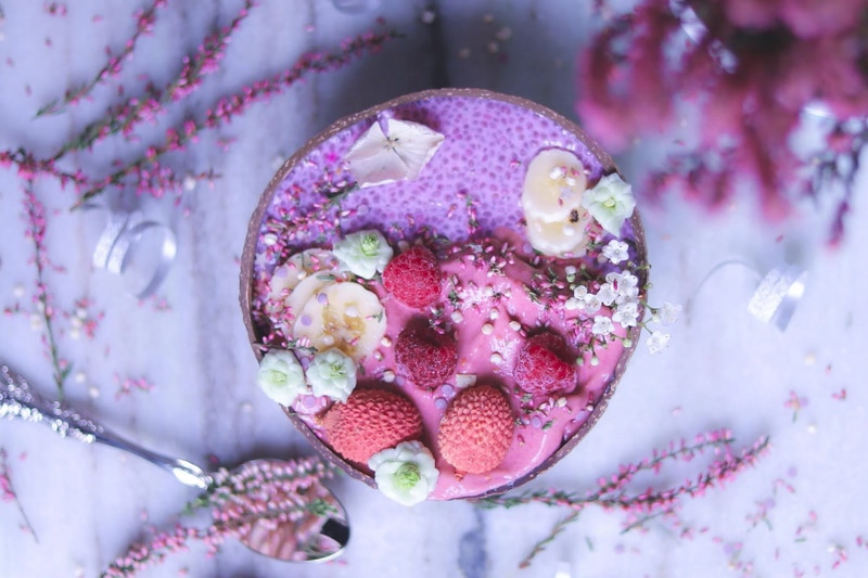 Pink Chia Smoothie Bowl
