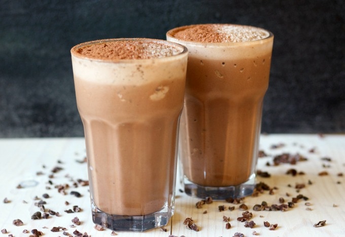 Healthy Chocolate Peanut Butter Smoothie- deliciousobsessions