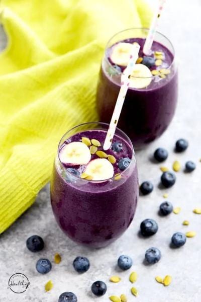 Blueberry Smoothie (Vegan, Dairy Free)
