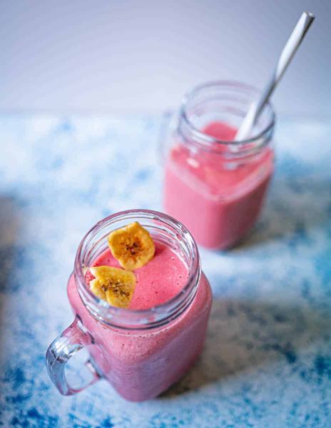 Cantaloupe and Strawberry Smoothie