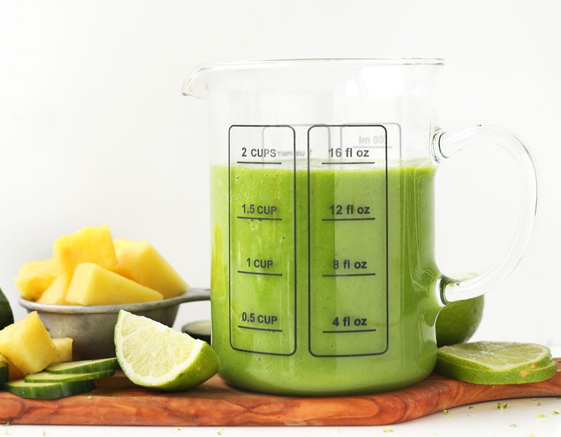 Creamy Pineapple Cucumber Smoothie Recipe