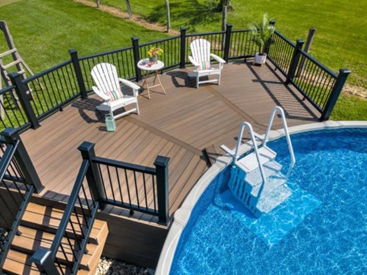 diy above ground pool deck