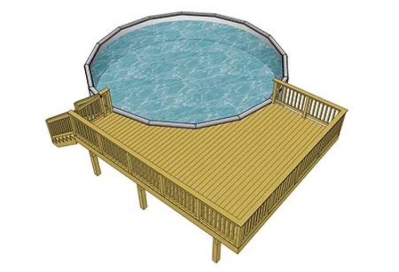 diy deck plan poolquarterround