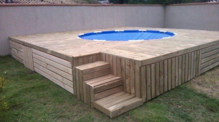 diy inexpensive above ground swimming pool