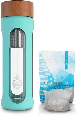 9pH HYDRATE Glass Alkaline Water Bottle