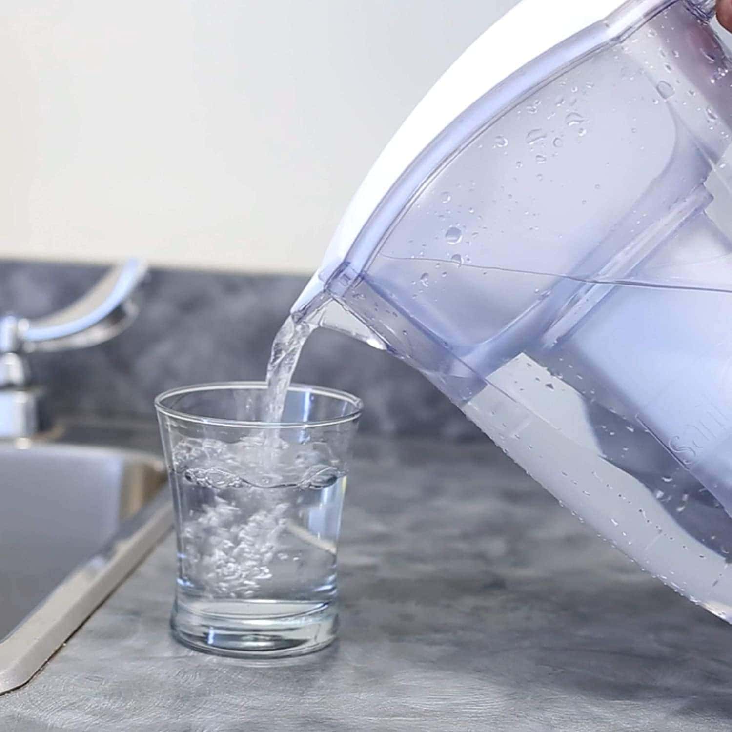 An alkaline water filter pitcher