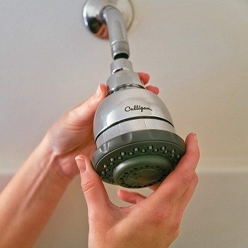 Culligan WSH-C125 Wall-Mounted Filtered Shower Head with Massage