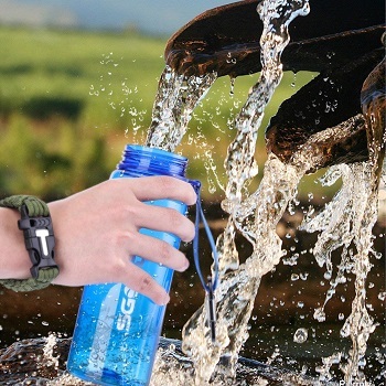 SGODDE Water Filter Bottles