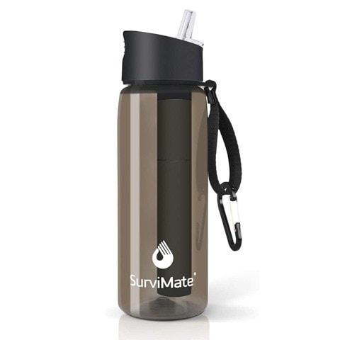 SurviMate Filtered Water Bottle