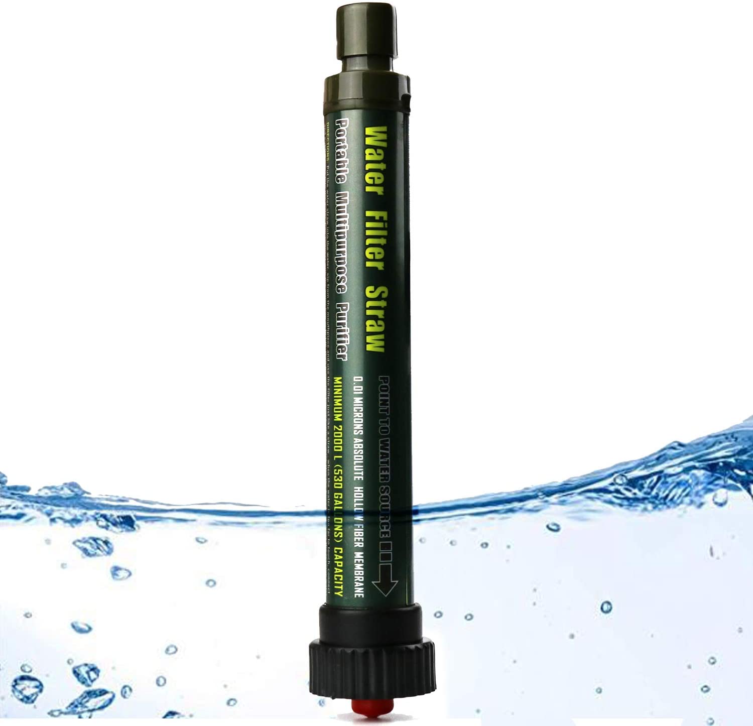 SurvivalStraw Water Filter Straw