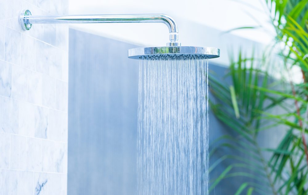 luxury outdoor shower head