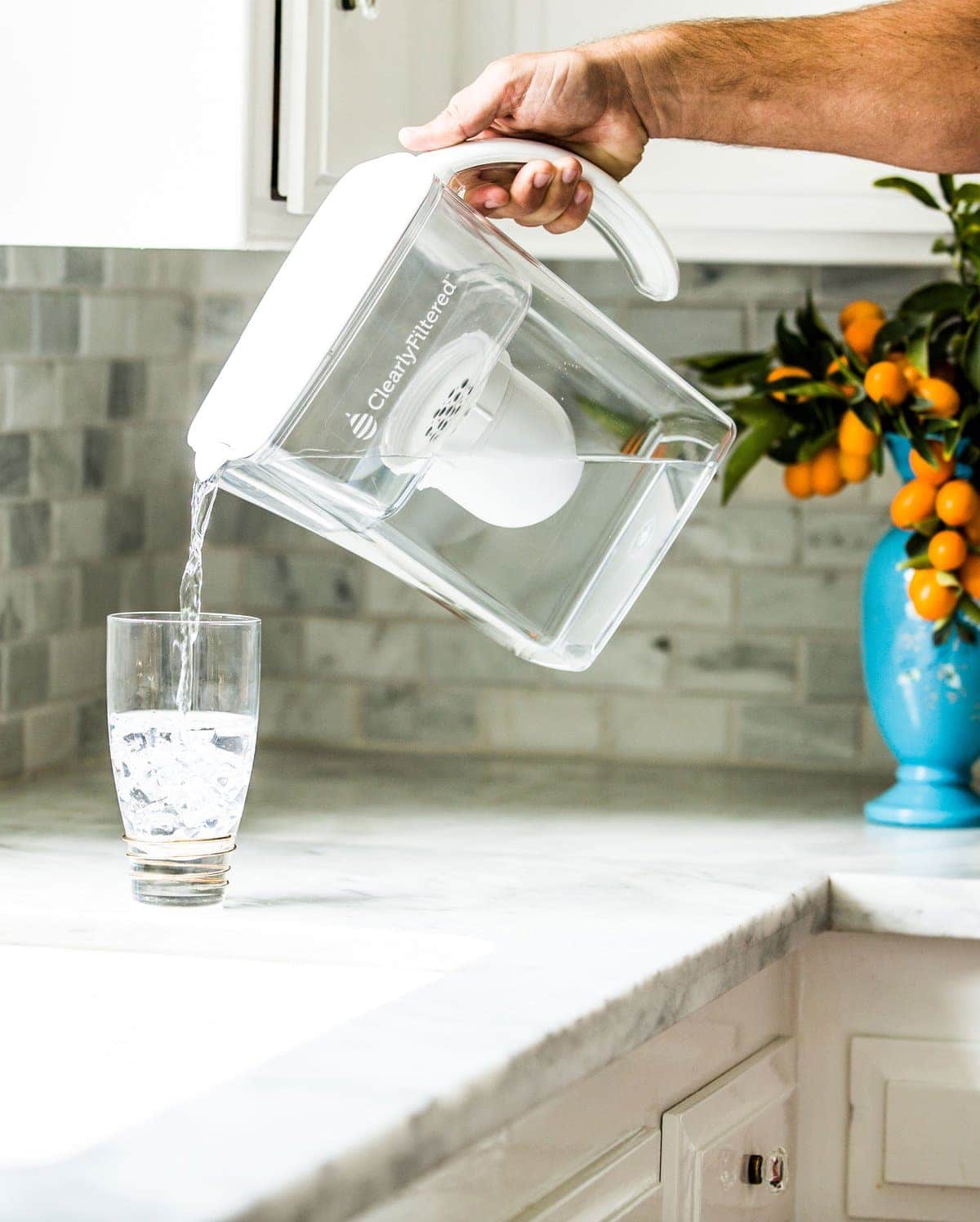 using Clearly Filtered Water Filter Pitcher