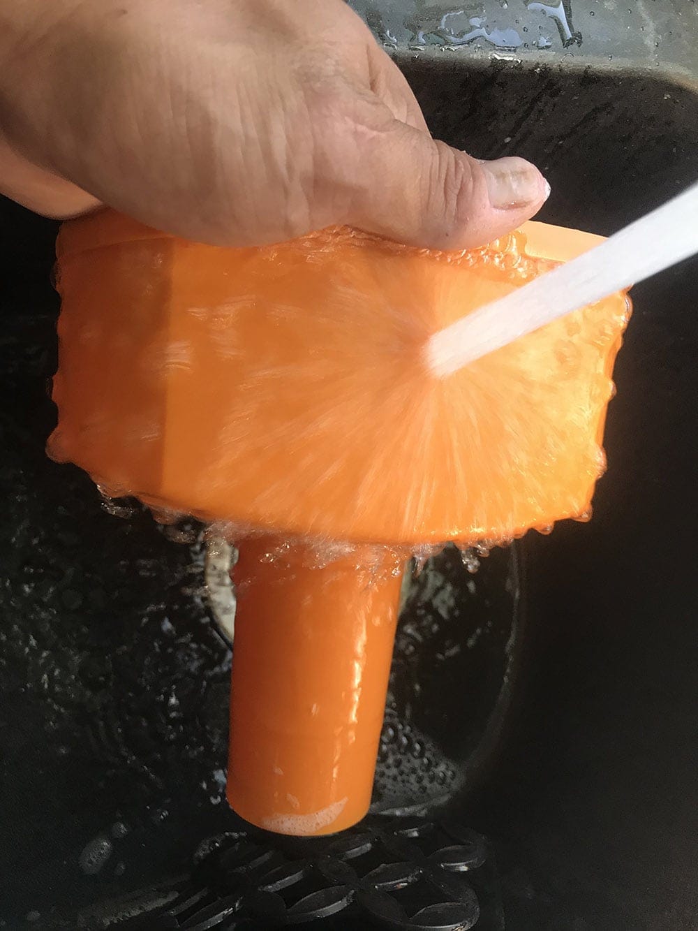 washing the reservoir of Brita Water Filter Pitcher