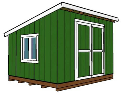 10×12 Lean To Shed Plans from Garden Plans Free
