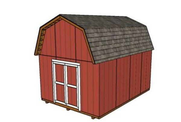 12x16 Shed with Gambrel Roof from My Outdoor Plans