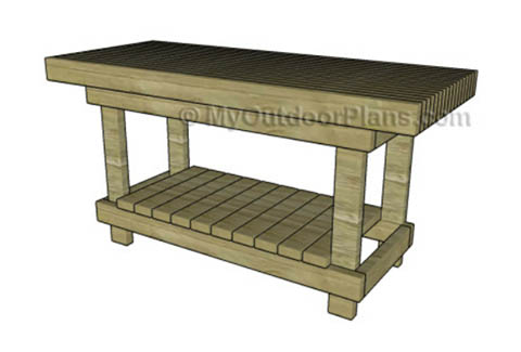 2x4 Workbench Plan from My Outdoor Plans