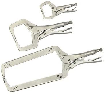 3 Piece Locking C-Clamp Plier Set