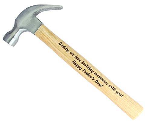 Personalized Laser Engraved Wood Handle Hammer, Christmas Gifts, Gifts For Men, 5th Anniversary Gifts For Him, Anniversary Gifts For Men