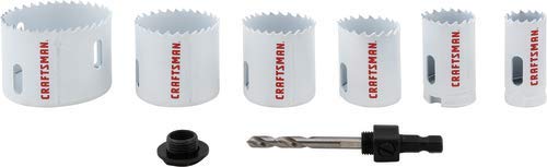 CRAFTSMAN 7-Piece Bi-Metal Hole Saw Kit