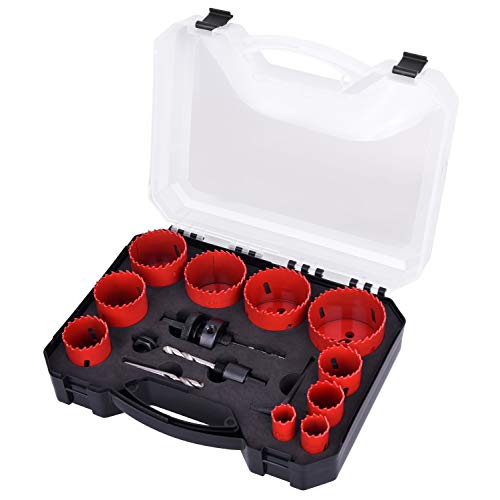 SUNGATOR 14-Piece General Purpose Bi-Metal Hole Saw Kit