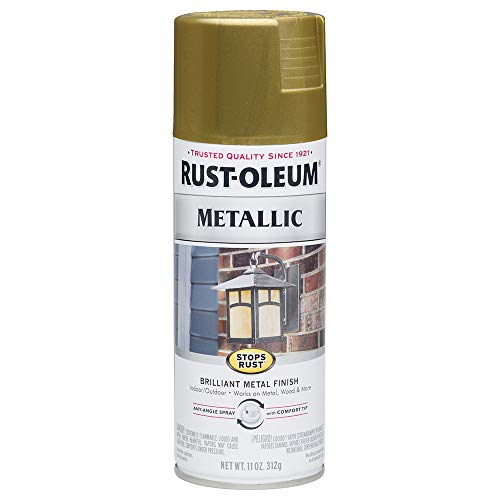 Rust-Oleum 7275830 Metallic ‘’Stops Rust’’ Burnished Brass Spray Paint