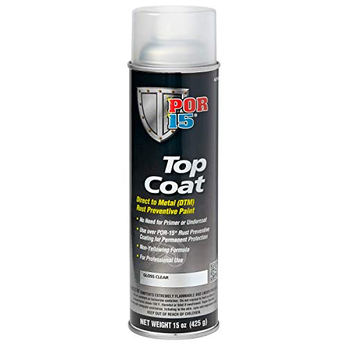 POR-15 45718 Top Coat Gloss Clear Spray Paint Can