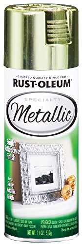 Rust-Oleum 1936830 Specialty Topcoat Metallic Brass Spray PAINT