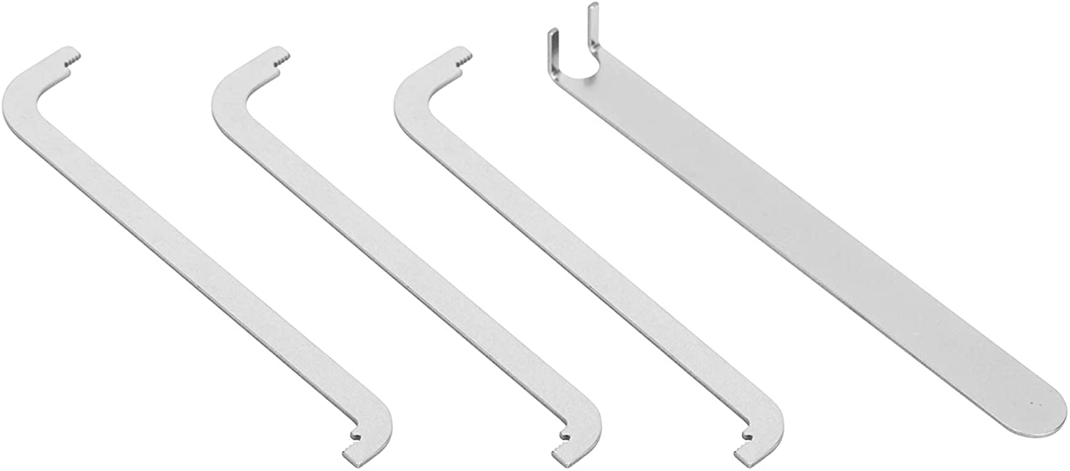 4pc Double sided Stainless Steel Tension Pry Bar Tool Lock Wrench Set