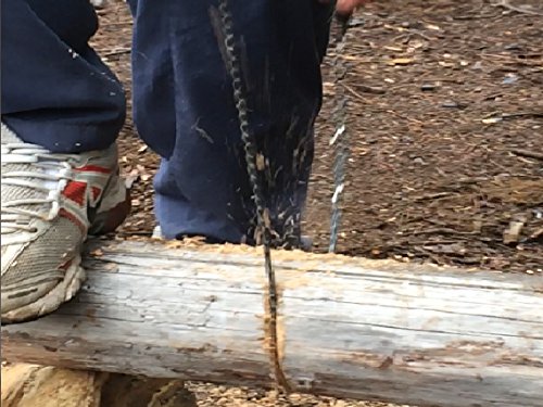 using a pocket chainsaw