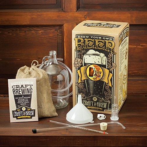 Home Brewing Kit for Beer – Craft A Brew Brown Ale Beer Kit – Reusable Make Your Own Beer Kit – Starter Set 1 Gallon