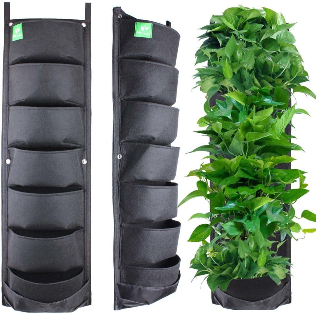 7 Pocket Hanging Vertical Garden Wall Planter