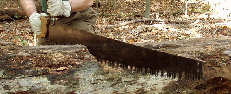 five-foot crosscut saw