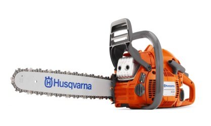 A gas chainsaw