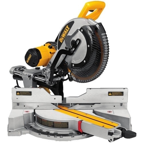 A sliding compound miter saw