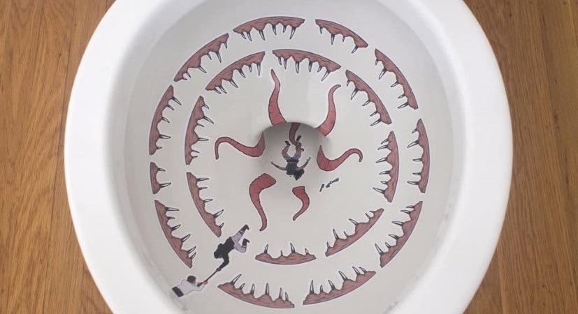 A toilet sarlacc pit