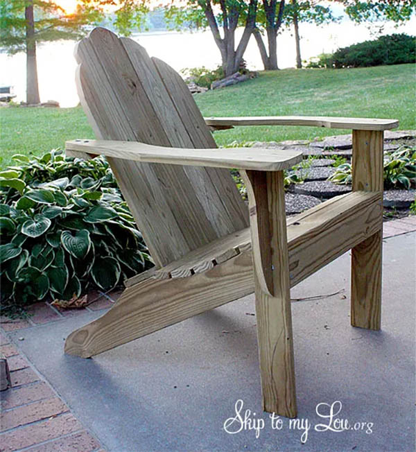 Adirondack Chair Plans by Skip To My Lou