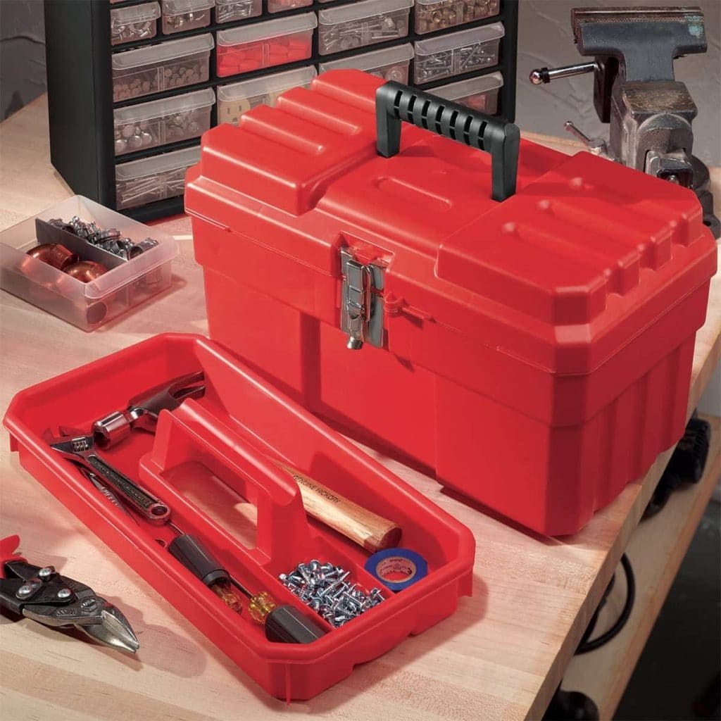 Akro-Mils 09514 ProBox Plastic Toolbox on the table