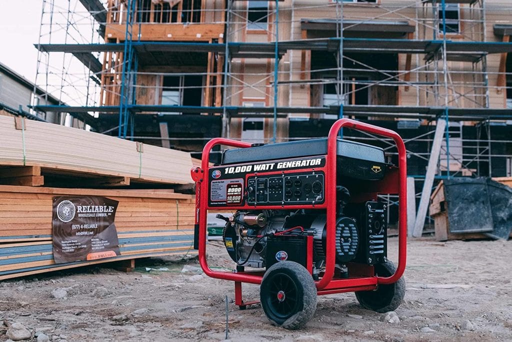 All Power America APGG10000 Portable Generator on site